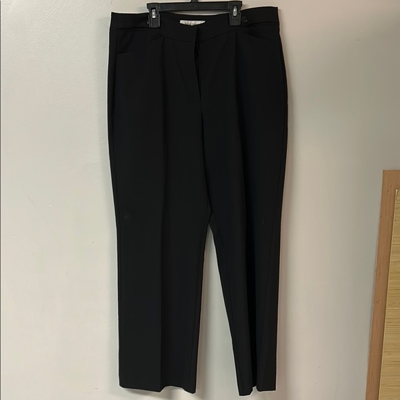 Harve Benard Black Trousers Straight Leg Formal - Picture 1 of 5